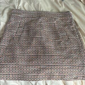 LOFT Cream and Pink Mini Pencil Skirt for Work With Tag!!